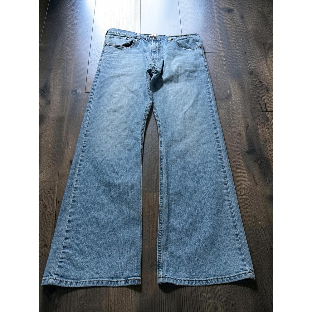Levi Strauss Signature Mens Bootcut Jeans Light Wash W36 L32 Y2K Relaxed